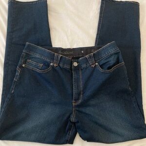 Gloria Vanderbilt Stretch Comfort Waistband Medium Wash Blue Straight Leg Jeans